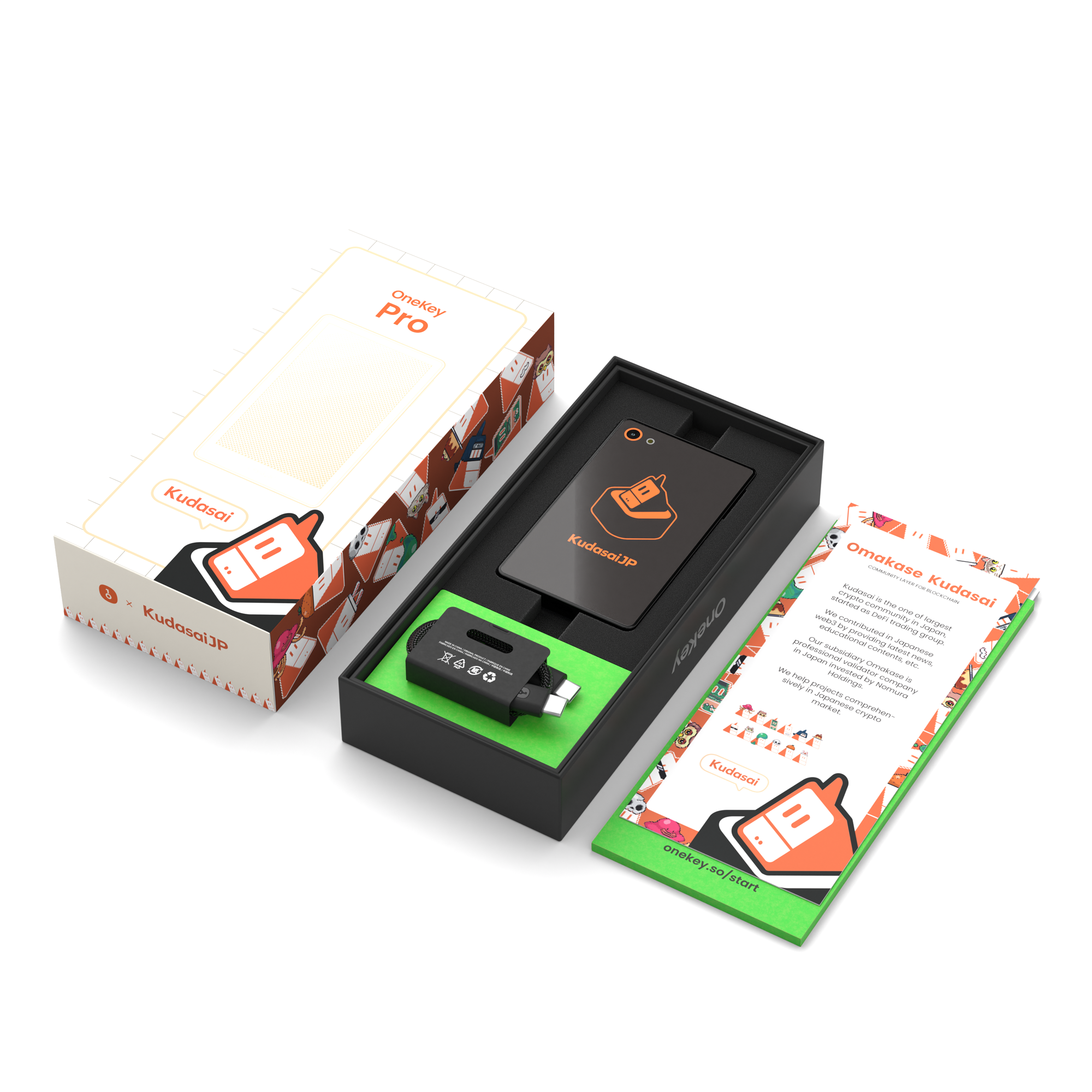 [共同ブランド】OneKey x Kudasai - 暗号ハードウェアウォレット