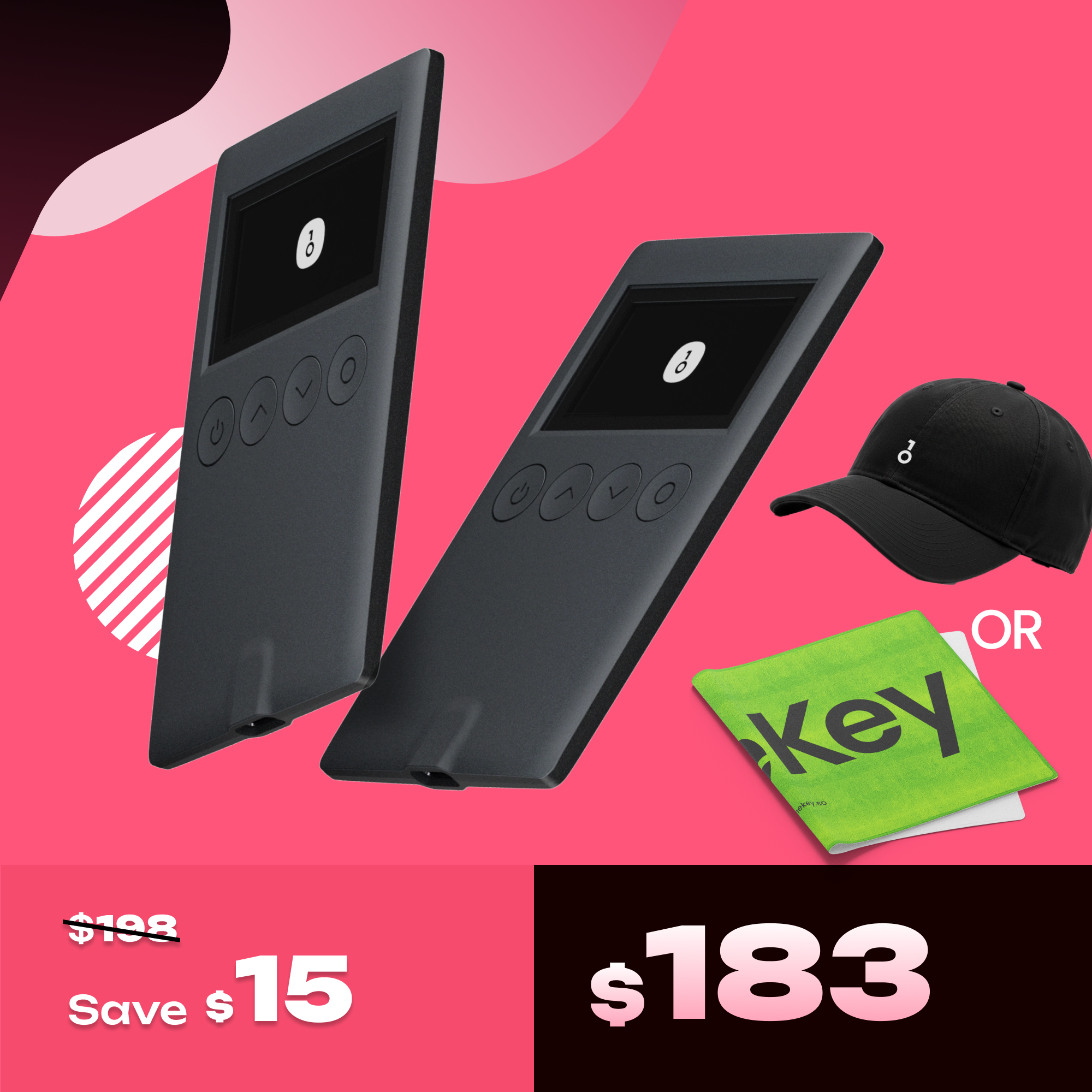 520 Gift Set - OneKey Crypto Hardware Wallet Packages, Use Code: ONEKEY520