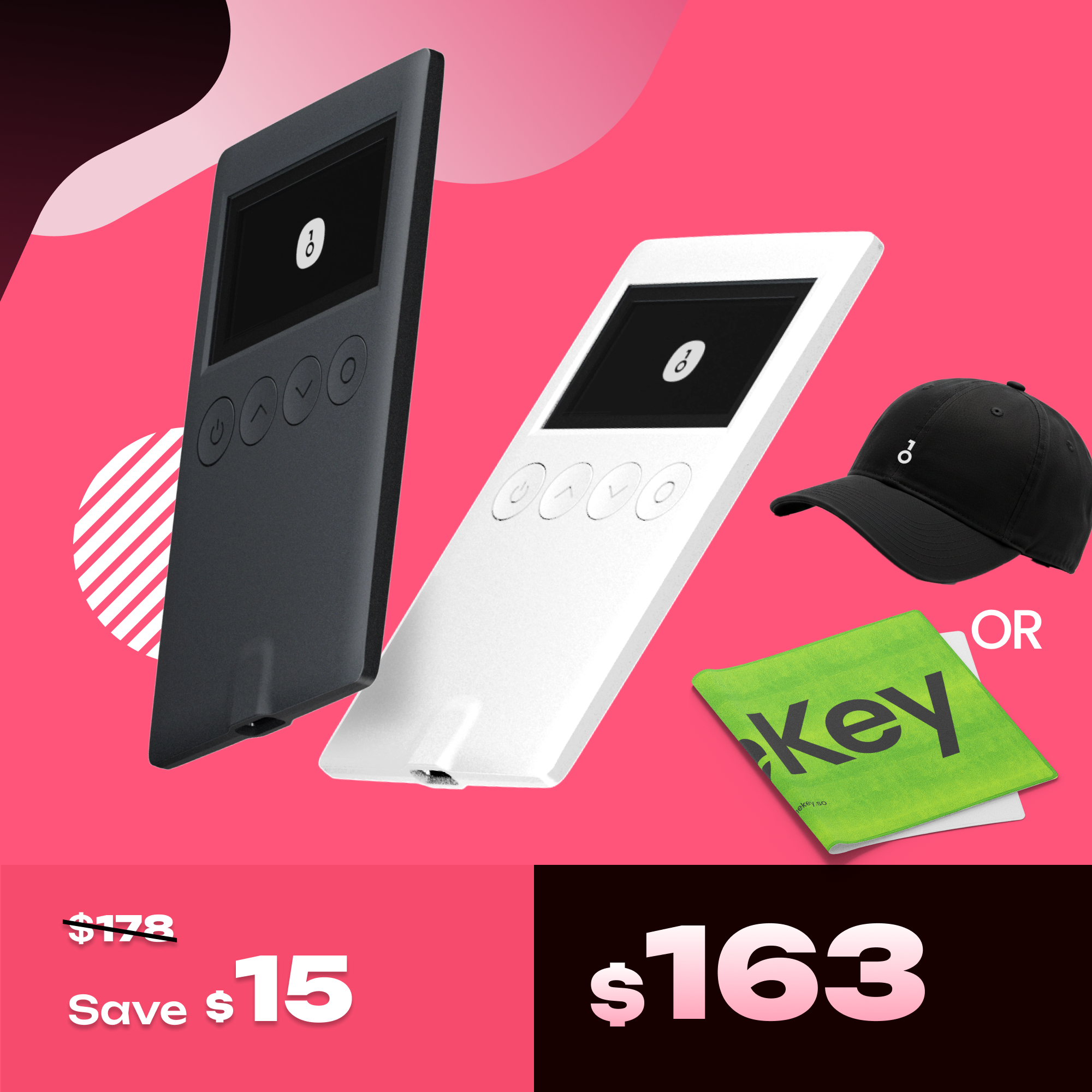 520 Gift Set - OneKey Crypto Hardware Wallet Packages, Use Code: ONEKEY520
