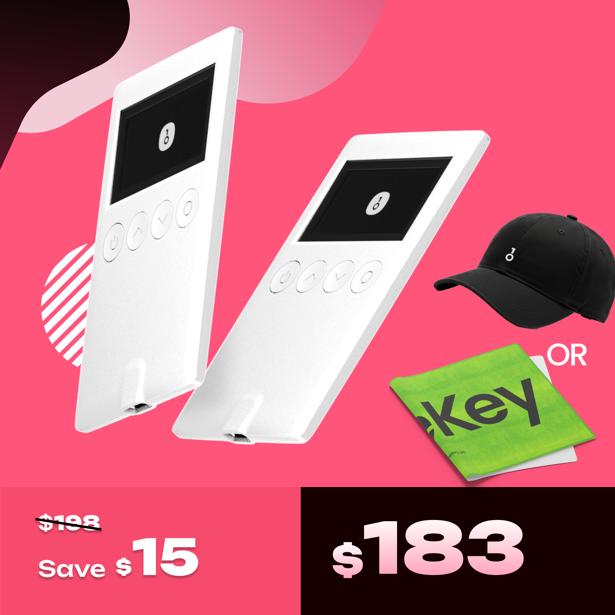 520 Gift Set - OneKey Crypto Hardware Wallet Packages, Use Code: ONEKEY520