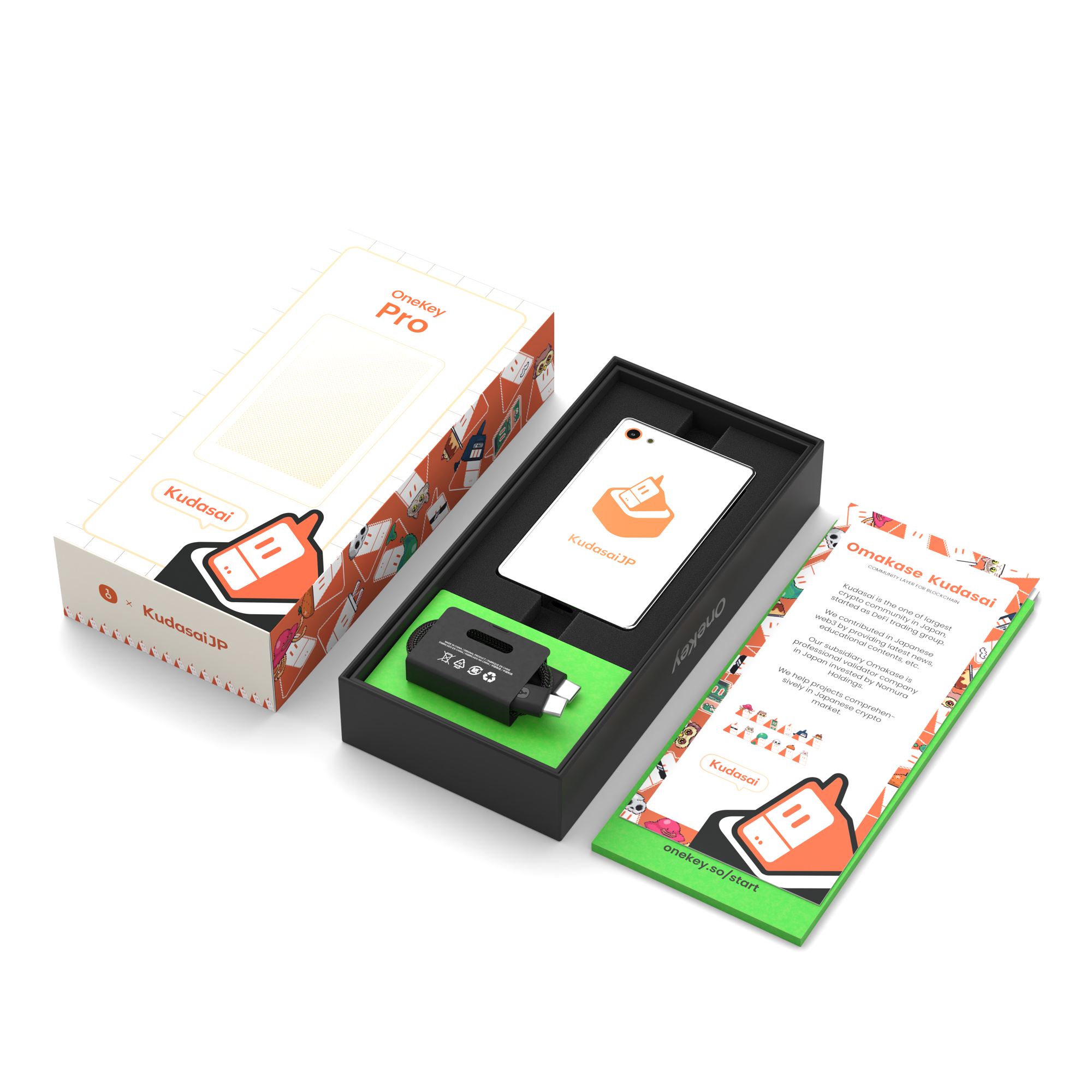 [共同ブランド】OneKey x Kudasai - 暗号ハードウェアウォレット