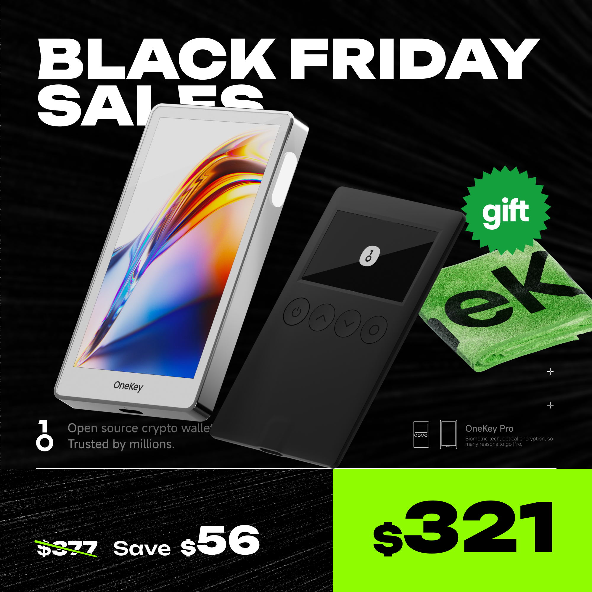 Black Friday Sales - OneKey Crypto Hardware Wallet Packages, Use Code: BFCM-2024