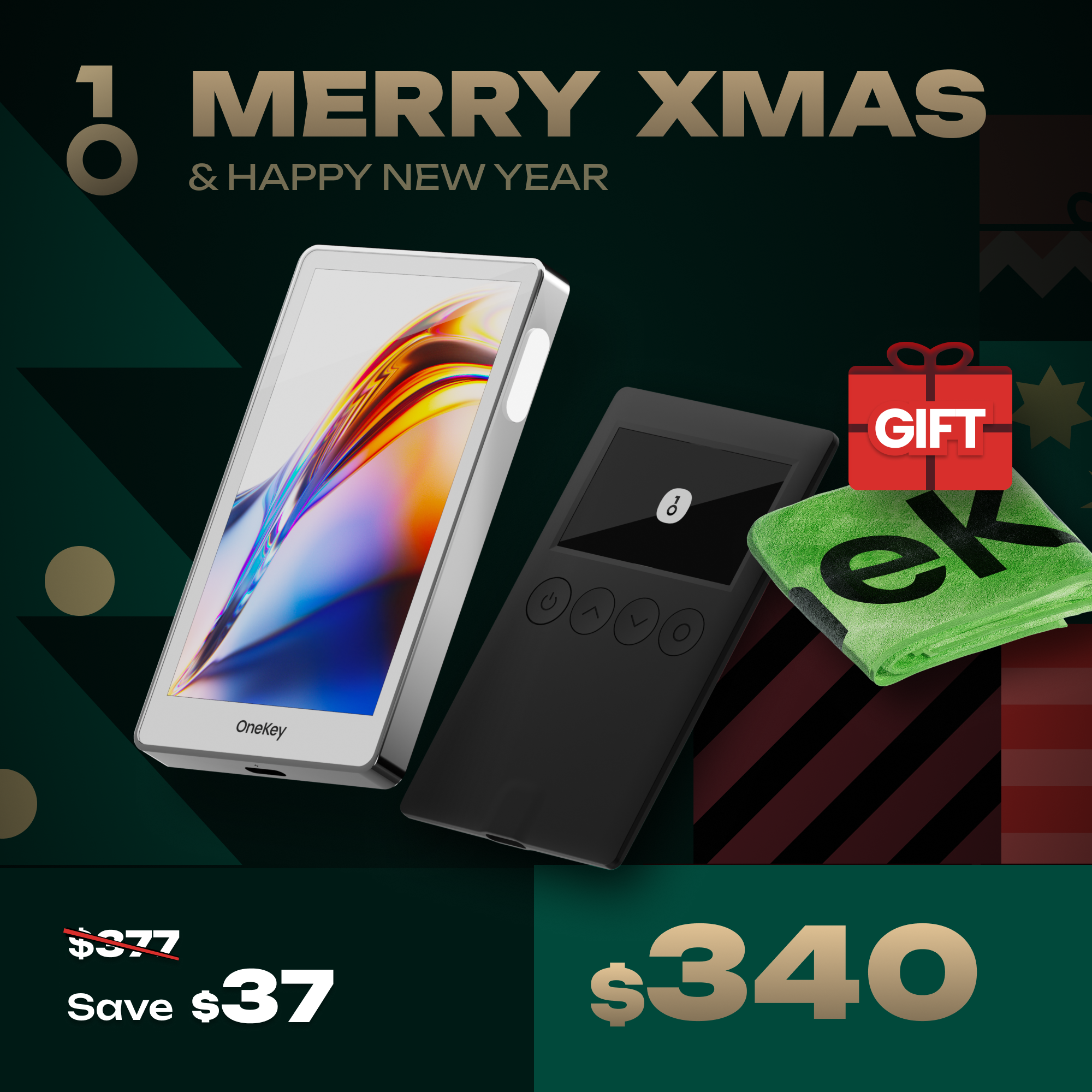 Christmas Sales - OneKey Crypto Hardware Wallet Packages, Use Code: XMAS-2024