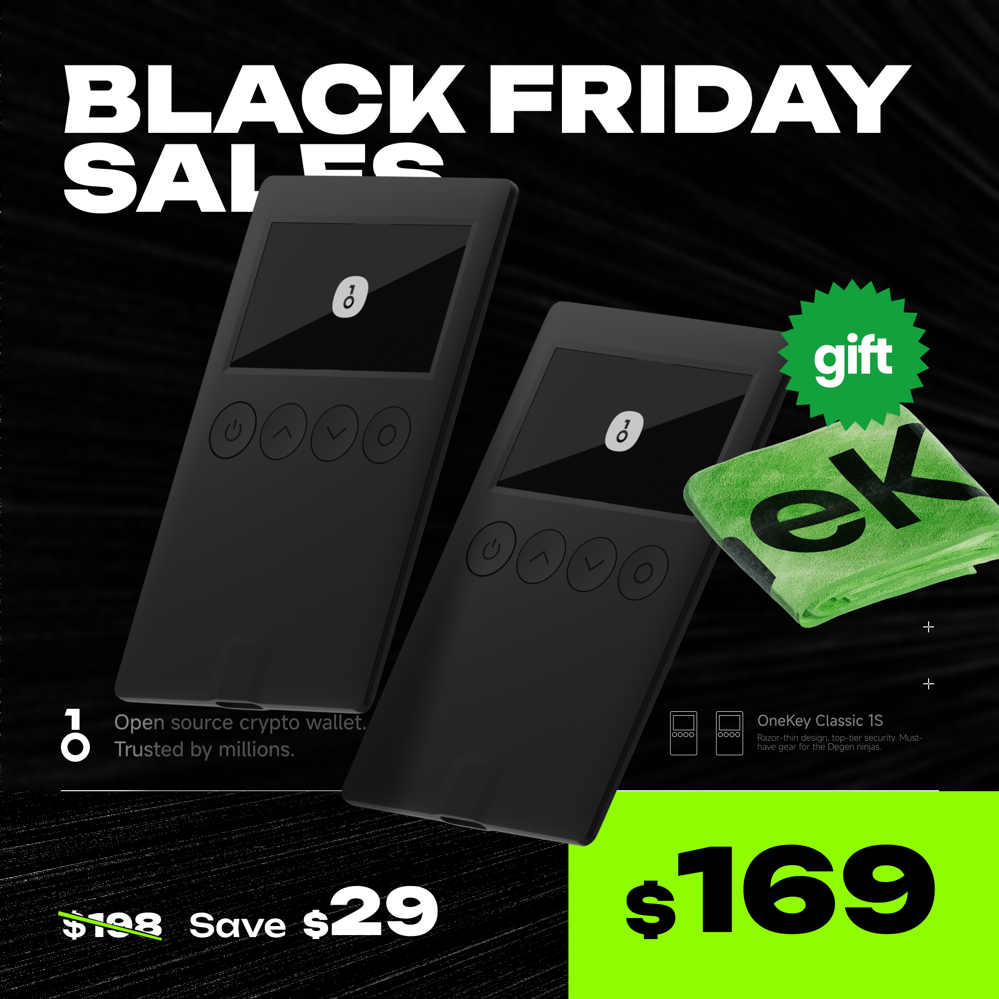 Black Friday Sales - OneKey Crypto Hardware Wallet Packages, Use Code: BFCM-2024