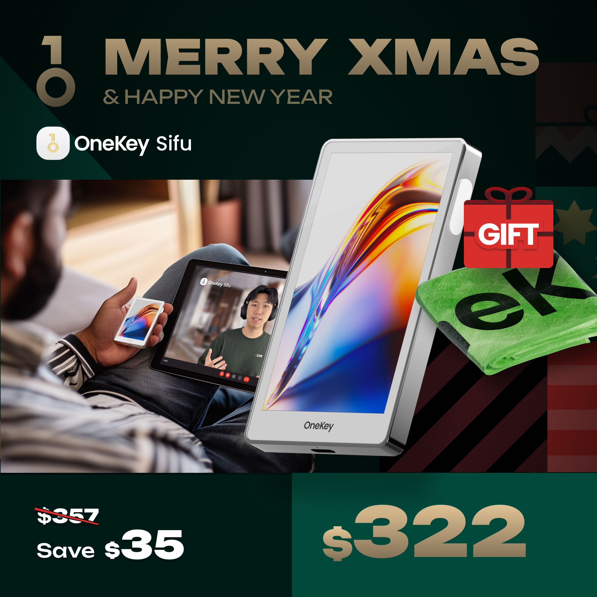 Christmas Sales - OneKey Crypto Hardware Wallet Packages, Use Code: XMAS-2024