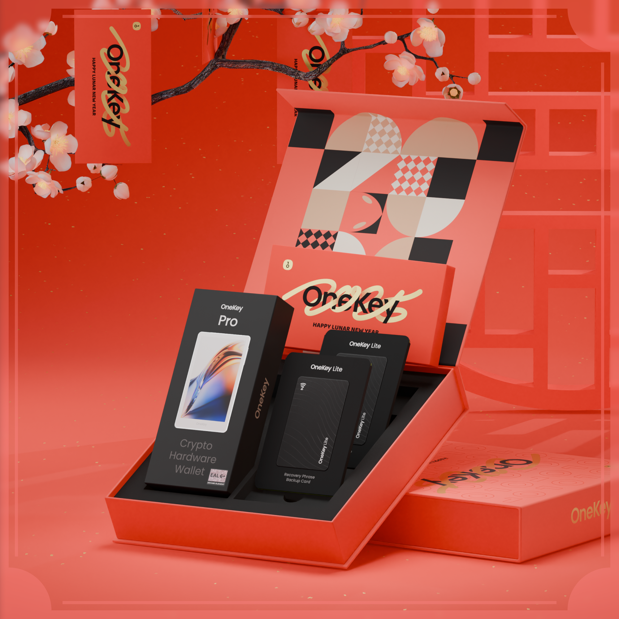 Lunar New Year Gift Box - OneKey Crypto Hardware Wallet Packages, Limited Stock