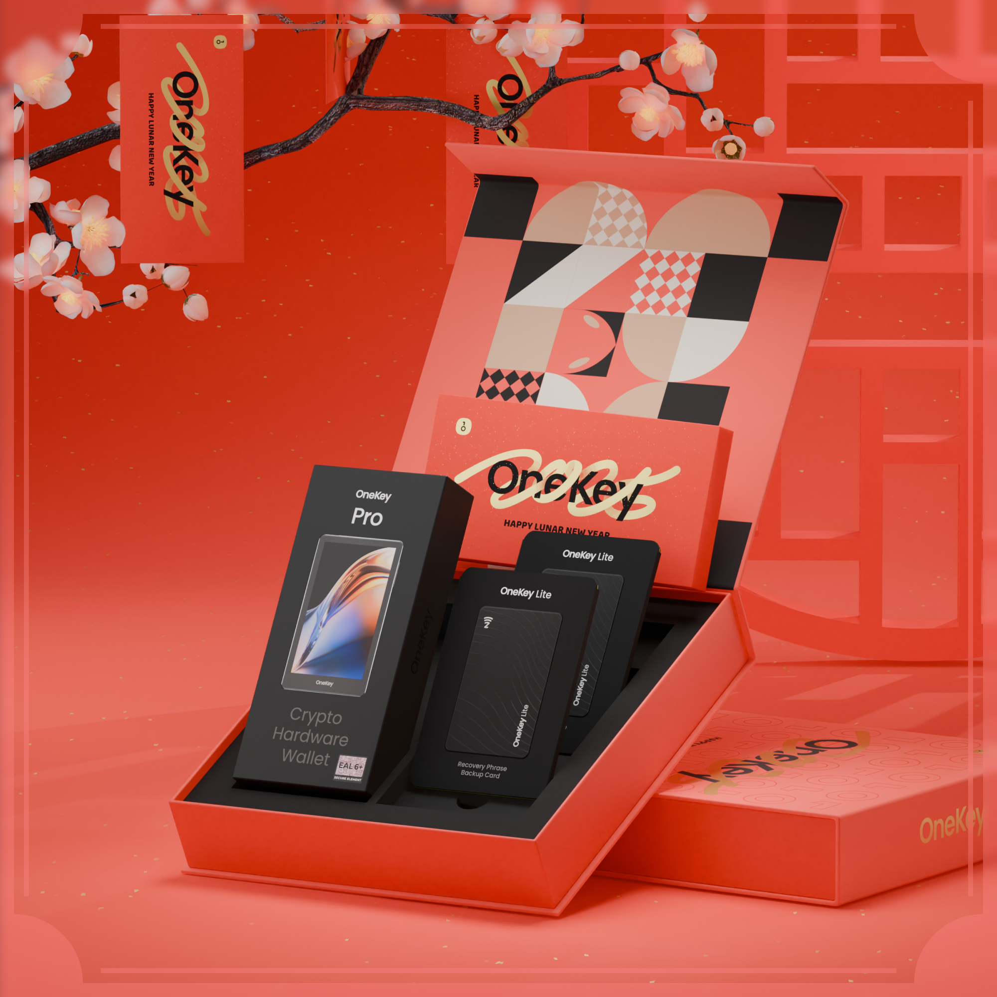 Lunar New Year Gift Box - OneKey Crypto Hardware Wallet Packages, Limited Stock